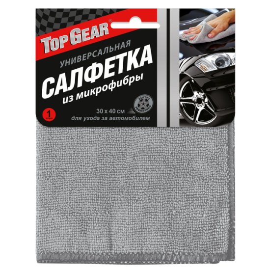 Салфетка микрофибра TOP GEAR 30х40см