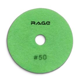 Круг шлифовальный алмазный гибкий АГШК RAGE by VIRA Р50 100мм мокрое шлифование