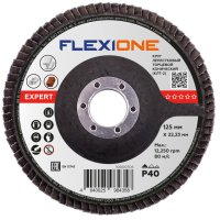 Круг лепестковый конический FLEXIONE Expert 125х22мм Р40