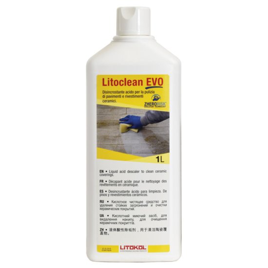 Очиститель кислотный LITOKOL Litoclean EVO 1л, арт.L0483050002