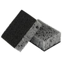 Набор губок РЫЖИЙ КОТ Black 9,8х6,7х3,5см крупнопористый поролон,фибра 5шт