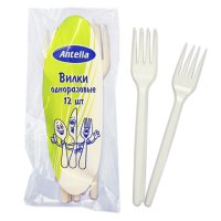 Набор вилок ANTELLA 12шт пластик белый