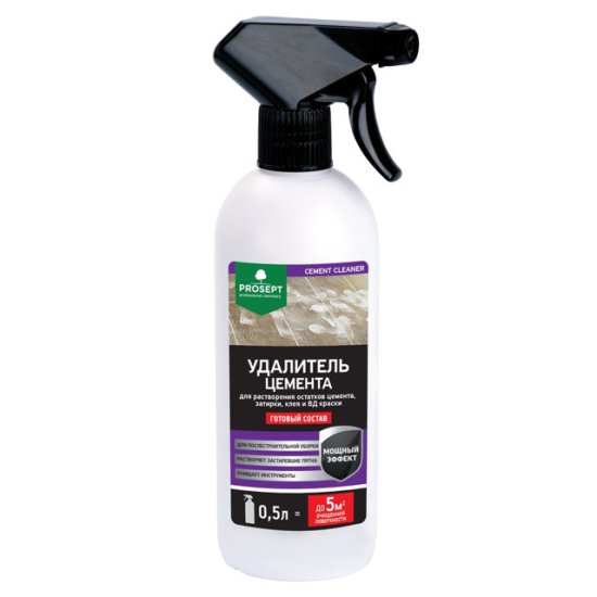 Удалитель цемента PROSEPT CEMENT CLEANER спрей 0,5л, арт.022-05