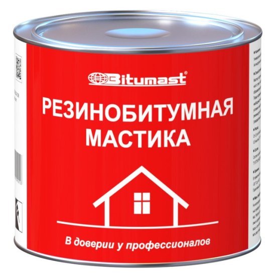 Мастика BITUMAST резинобитумная 2л, арт.ЭК000003018