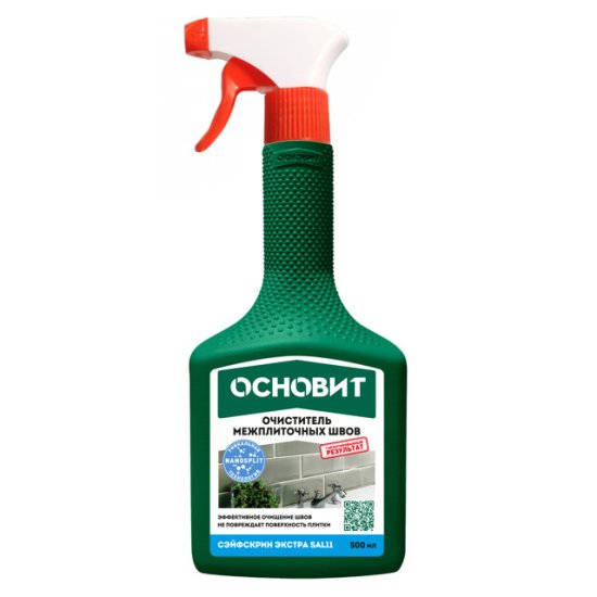 Очиститель ОСНОВИТ Сэйфскрин-Экстра SAl11 для межплиточных швов 0,5л, арт.77663