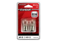 Лампа AUTO STANDART P21W 12В 21Вт 2шт
