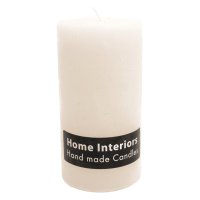 Свеча-столбик HOME INTERIORS Рустик 6х16см 25ч/г белая без аромата
