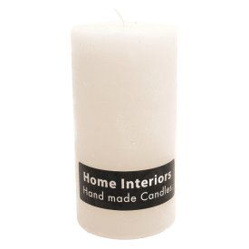 Свеча-столбик HOME INTERIORS Рустик 6х16см 25ч/г белая без аромата