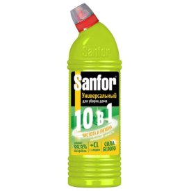 Средство чистящее SANFOR Universal 10в1 Лимонная Свежесть гель 1000г