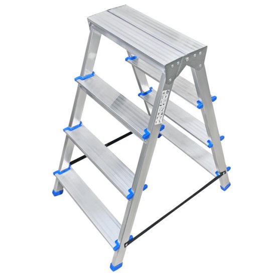 Стремянка двухсекционная LADDERBEL 4 ступени алюминиевая