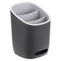 Подставка для столовых приборов IDEA Изли 12,5x12,5x17см пластик графит