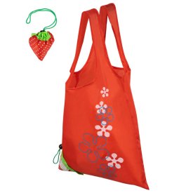 Сумка для покупок Клубника 33х55см полиэстер красная
