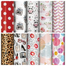 Бумага упаковочная ЗОЛОТАЯ СКАЗКА For Women 70x100см в асс-те