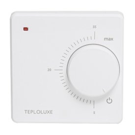 Терморегулятор механический ТЕПЛОЛЮКС LC 001 белый IP20