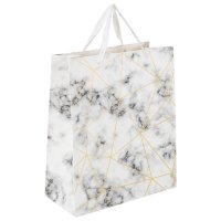 Пакет подарочный ЗОЛОТАЯ СКАЗКА Golden Marble 26,5x12,7x33см