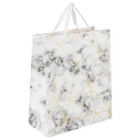 Пакет подарочный ЗОЛОТАЯ СКАЗКА Golden Marble 26,5x12,7x33см