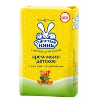 Мыло УШАСТЫЙ НЯНЬ Детское с алоэ вера и подорожником 90г