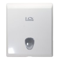 Диспенсер для полотенец LIME настенный Z-сложение 10х24,5х30см белый пластик