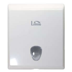 Диспенсер для полотенец LIME настенный Z-сложение 10х24,5х30см белый пластик