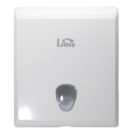 Диспенсер для полотенец LIME настенный Z-сложение 10х24,5х30см белый пластик
