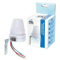 Фотореле VKL electric 10А максимальная нагрузка 2200ВА IP44
