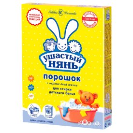 Порошок стиральный УШАСТЫЙ НЯНЬ для детского белья 400г
