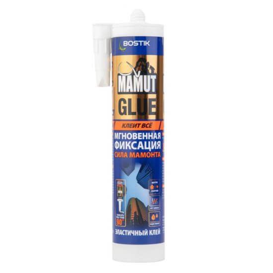 Клей монтажный BOSTIK MAMUT GLUE гибридный белый 432г, арт.638300