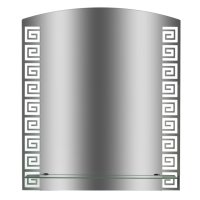 Зеркало для ванной Харис 53,5х62см с полкой