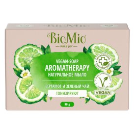 Мыло BIOMIO  Бергамот и Зеленый чай 90г