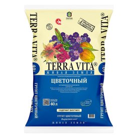 Почвогрунт TERRA VITA Живая Земля цветочная 40л