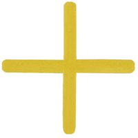 Крестик для кафельной плитки DECOR 1,5мм желтый 100шт
