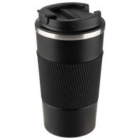 Термокружка LEONORD Coffee grand 500мл нерж.сталь, силикон, пластик черный