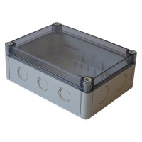 Коробка приборная HEGEL 190х140х73 АБС-пластик IP65 светло-серый