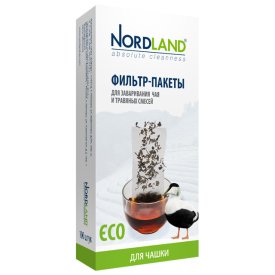 Пакетики для чая NORDLAND 100шт целлюлоза для чашки
