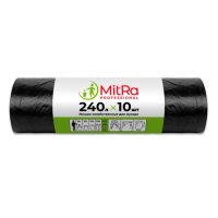 Мешки для мусора MITRA Professional 240л 10шт 112х140см 30мкм черные