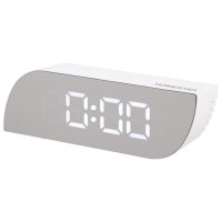 Часы электронные HOMESTAR HS-0121 с будильником и термометром белый