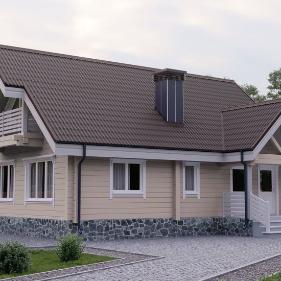 Лист волнистый Ондулин коричневая черепица 1,95х0,96 м 3,3 мм усиленный