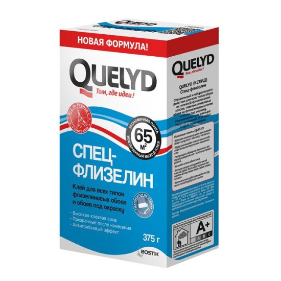 Клей обойный QUELYD Спец Флизелин 375г, арт.50035127