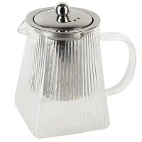 Чайник заварочный NOUVELLE HOME Pyramid 0,35л боросиликатное стекло, нерж.сталь