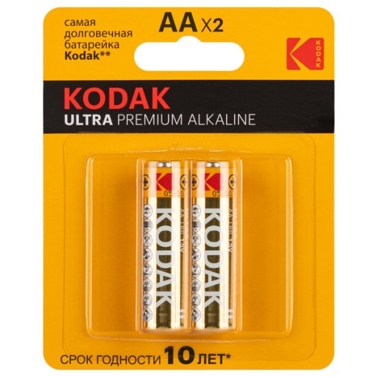 Батарейка KODAK Ultra Premium LR06 AA блистер 2шт