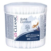 Палочки гигиенические CLEANIC Soft&Comfort 200шт банка