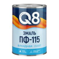 Эмаль Q8 Formula ПФ-115 0,8кг черная, арт.ЭК000147776