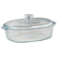 Утятница TODELIA 1,8л 27,3х19,2х11,9см с крышкой жаропрочное стекло