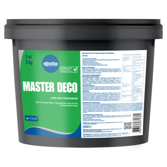 Клей для стеклообоев KESTO Master Deco 3кг, арт.81213
