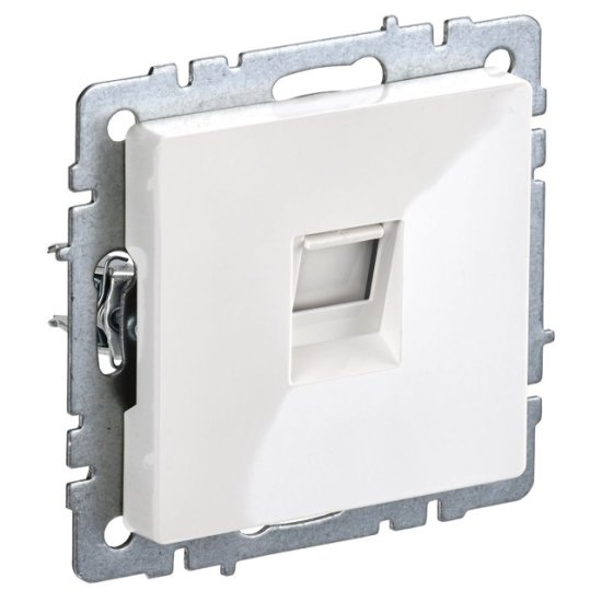 Розетка компютерная IEK BRITE RJ45 кат.5E белый