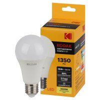 Лампа светодиодная KODAK 15Вт E27 1350Лм 3000К груша