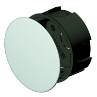 Коробка разветвительная HEGEL для сплошных стен D68х28 черный