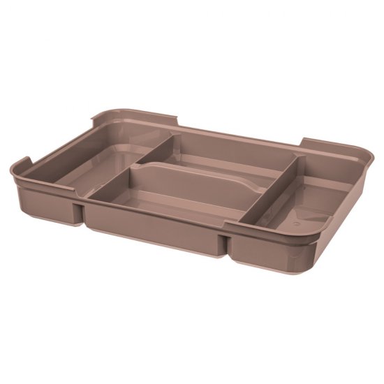 Контейнер для хранения Econova Grand Box (433224314) 390х290х124 мм 10 л с замком и органайзером