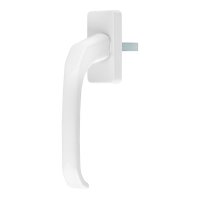 Ручка оконная белая металл HR