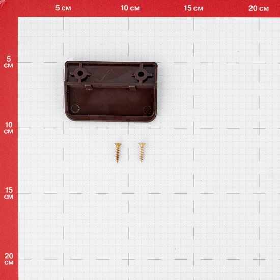 Ручка для балконной двери коричневая ПВХ